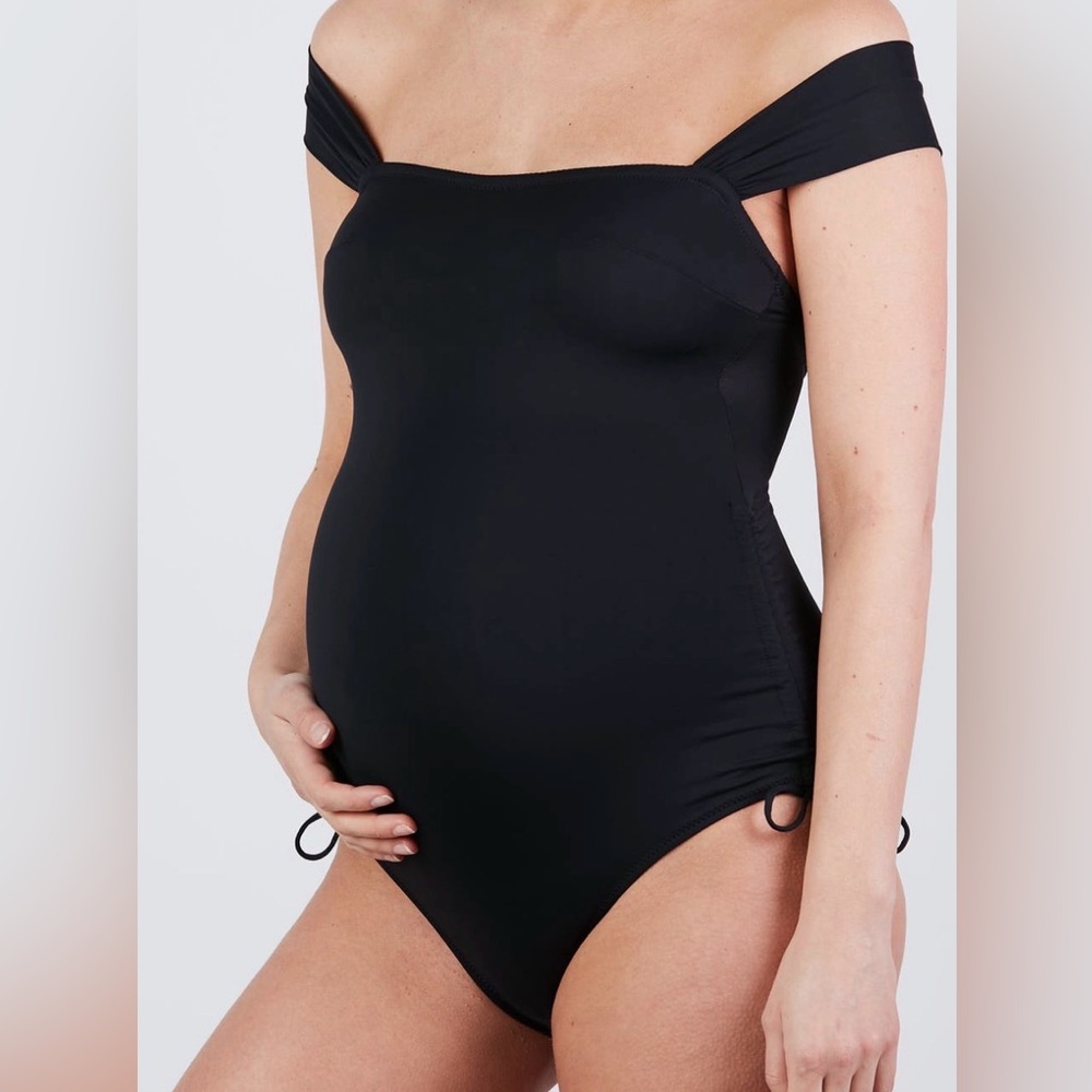 Cache Coeur Noir Maternity Swimsuit NWT Sz Large
